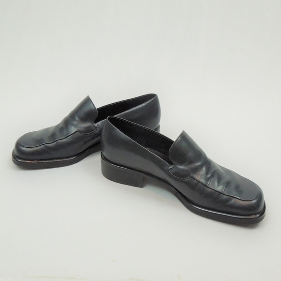 franco sarto navy blue loafers